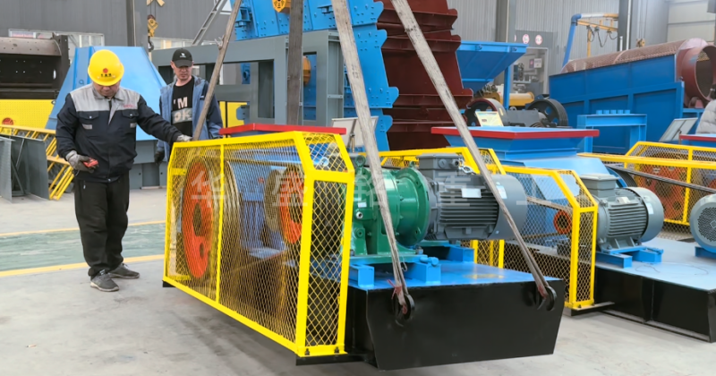 瓜米石对辊制砂机